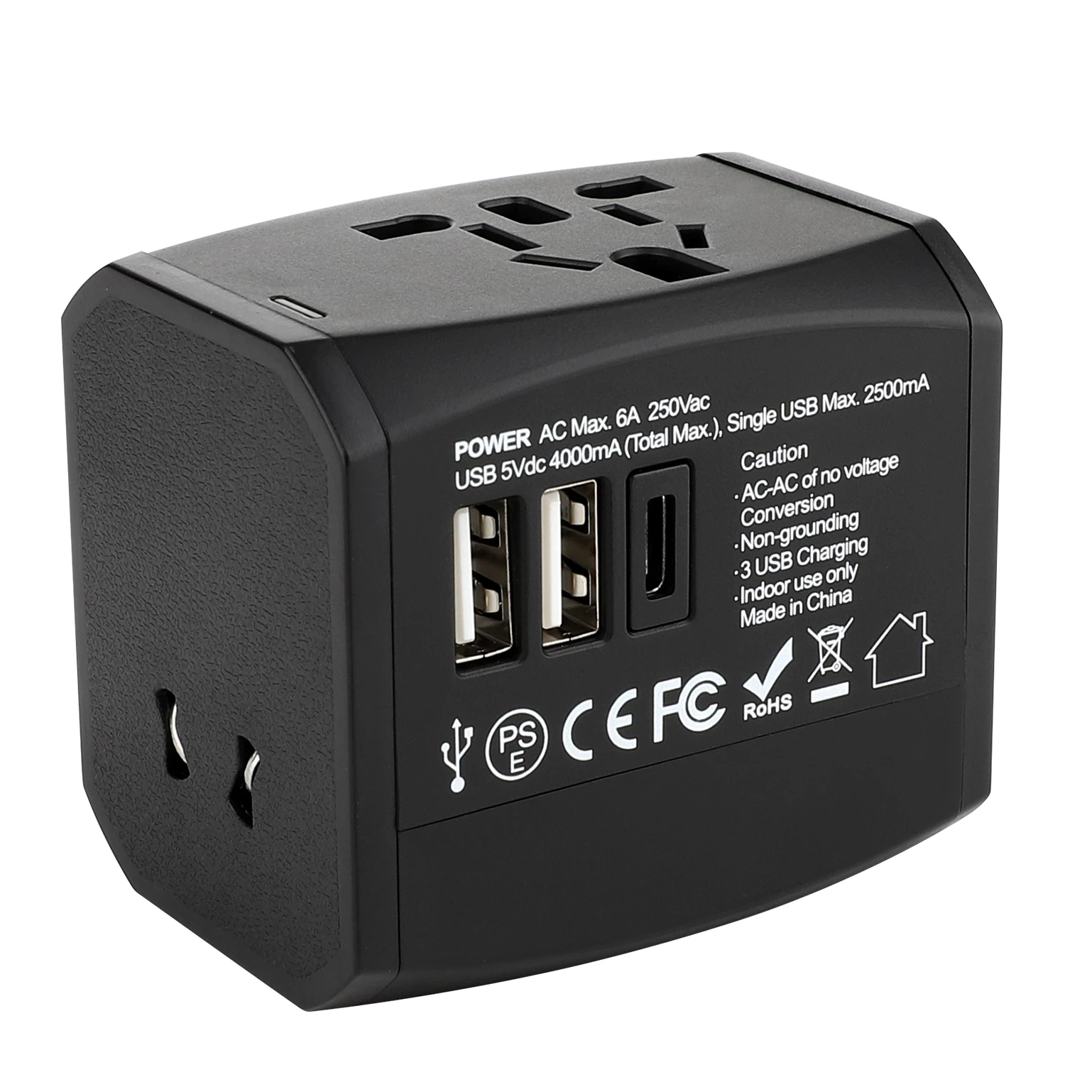 HHT525 travel adapter and configuration views