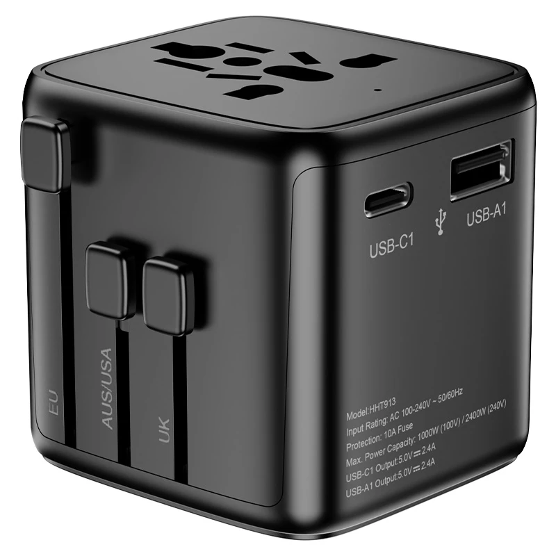 HHT913 travel adapter and configuration views