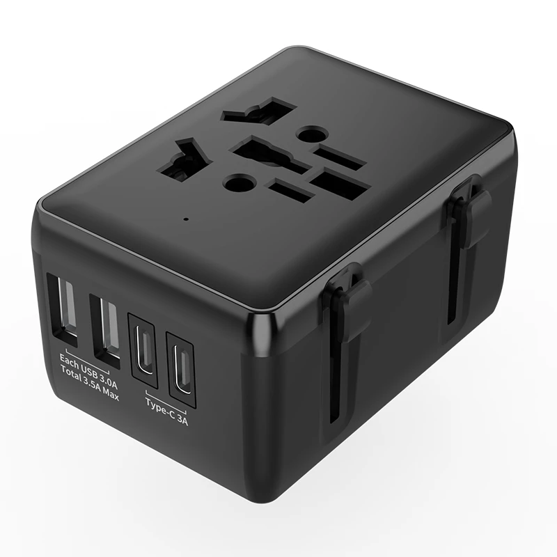 HHT203A travel adapter and configuration views